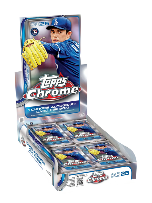 2025 Topps Chrome Baseball Hobby 12 Box Case