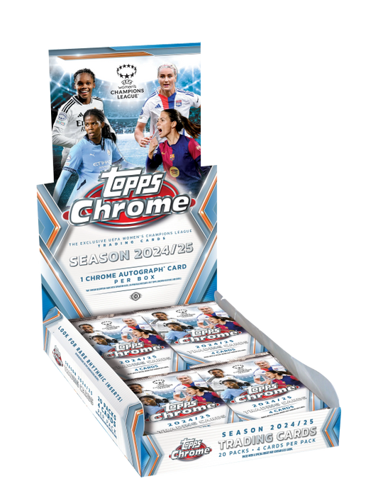 2024/25 Topps Chrome UEFA Women’s Champions League
 Soccer Hobby Box