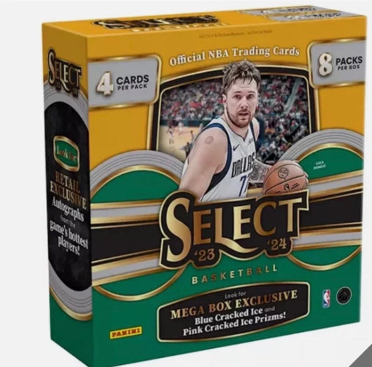 2023-24 Panini Select Basketball Mega Box Blue & Pink Prizms
