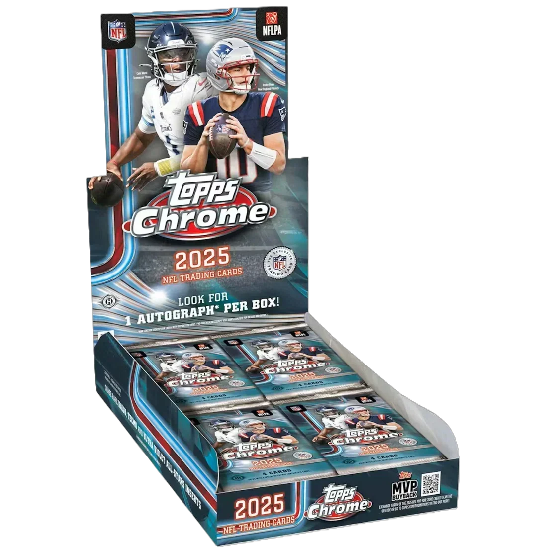 2025 Topps Chrome Football Hobby Pack