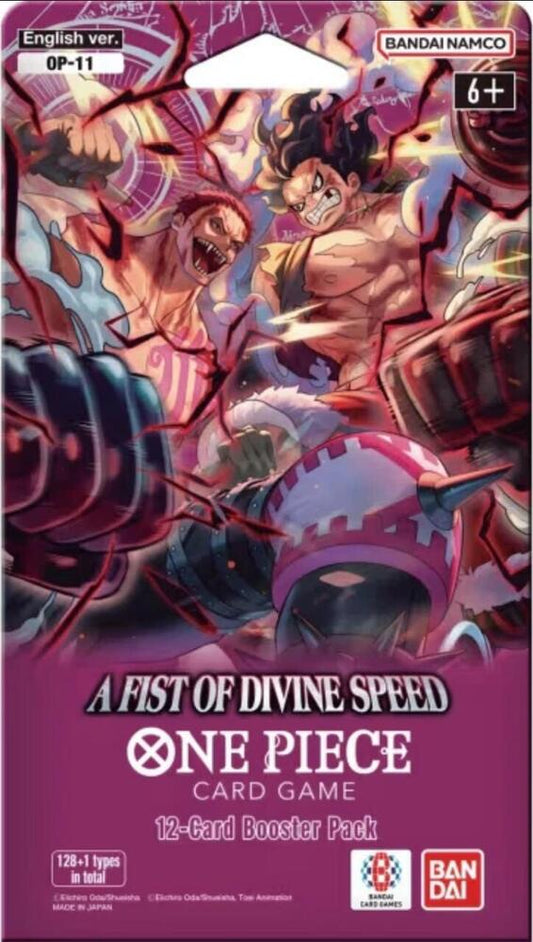 One Piece: A Fist of Divine Speed Sleeved Booster Pack (Op 11)