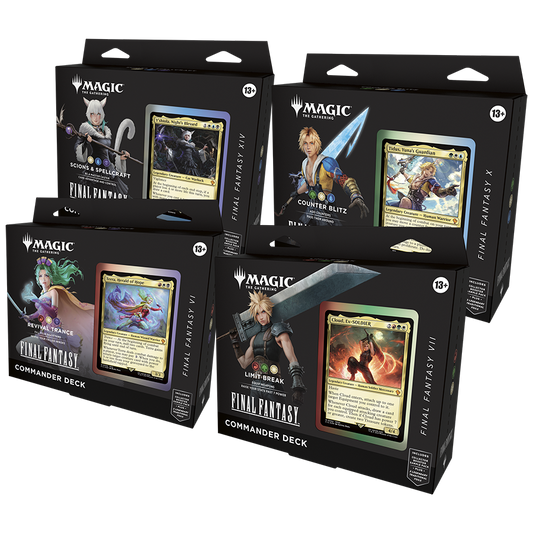 Magic: Universes Beyond: Final Fantasy Commander Deck Case (Set of 4 decks)