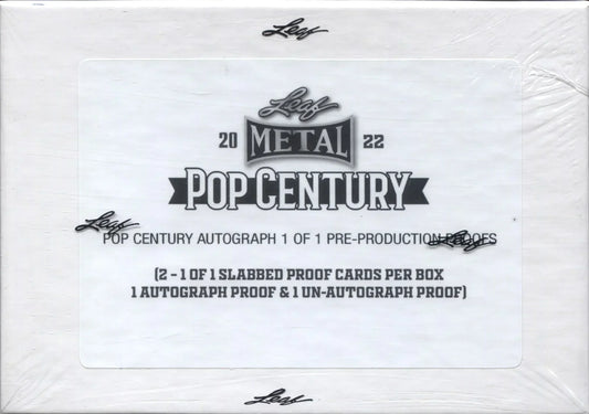 2022 Leaf Metal Pop Century 1/1 Pre-Production Proof Box
